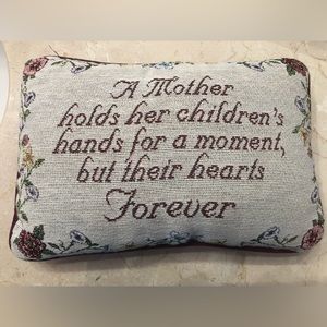 Embroidered Mothers Pillow